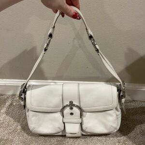 Coach Leather Buckle Bag